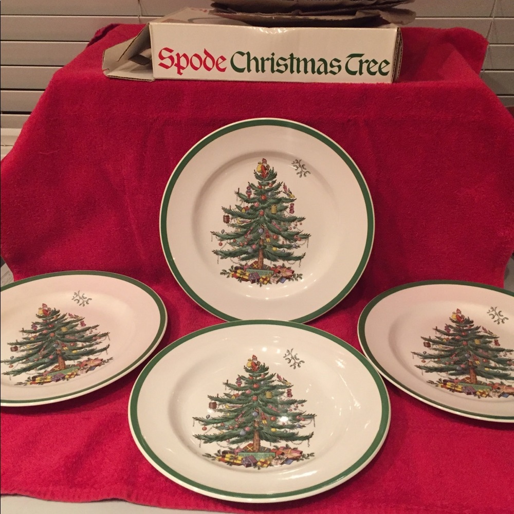 Spode Christmas tree dinner plates
